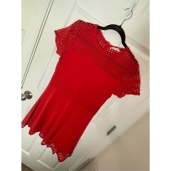 Michael women’s red dress size large short sleeve - Picture 1 of 6